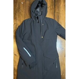 NORDEN Women's Black Hooded Parka Jacket XS TP Ski Snow Weather Resistant